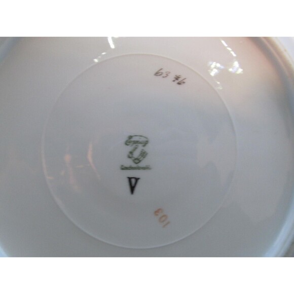 Epaig Czechoslovakia Pattern #6376 Floral Set Of Three 10 1/4" Dinner Plates - Picture 5 of 16